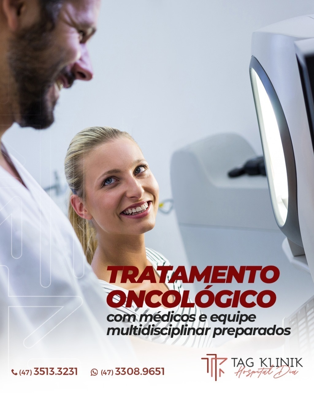 Tratamento Oncológico com médicos e equipe muldisciplinar